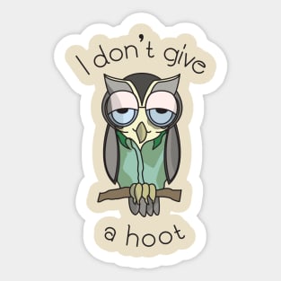 8ts I Don't Give a Hoot Sticker